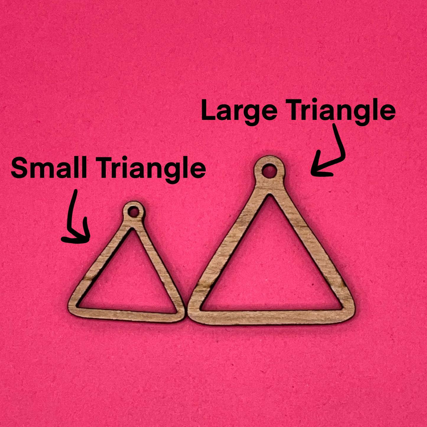 Blank Triangle wooden bezels