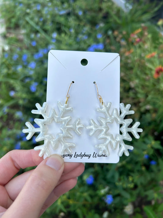 Snowflake earrings