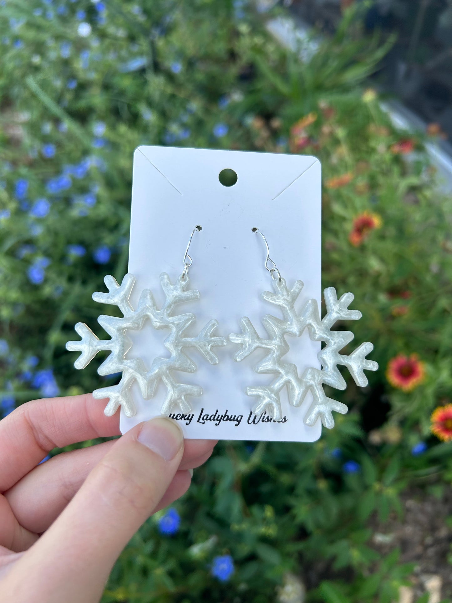 Snowflake earrings