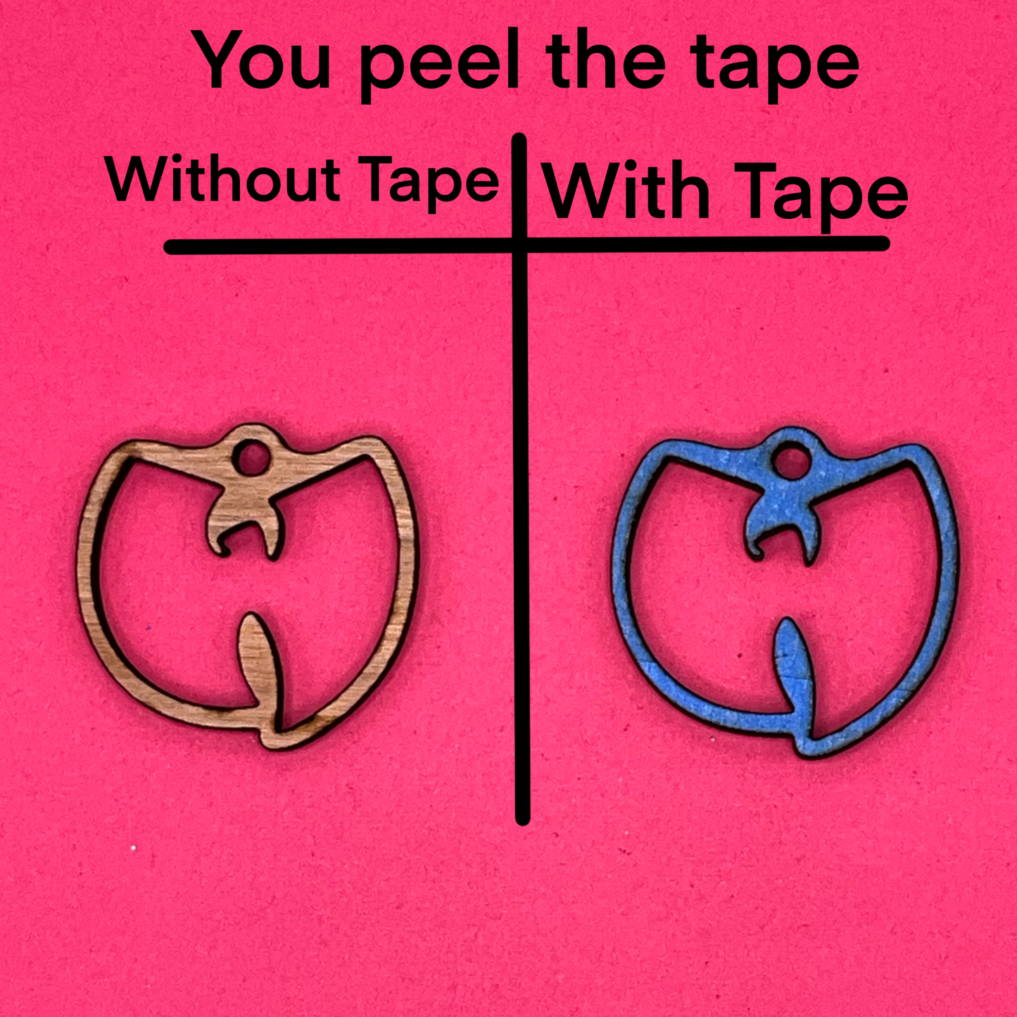 Blank custom Wu-Tang wooden bezels