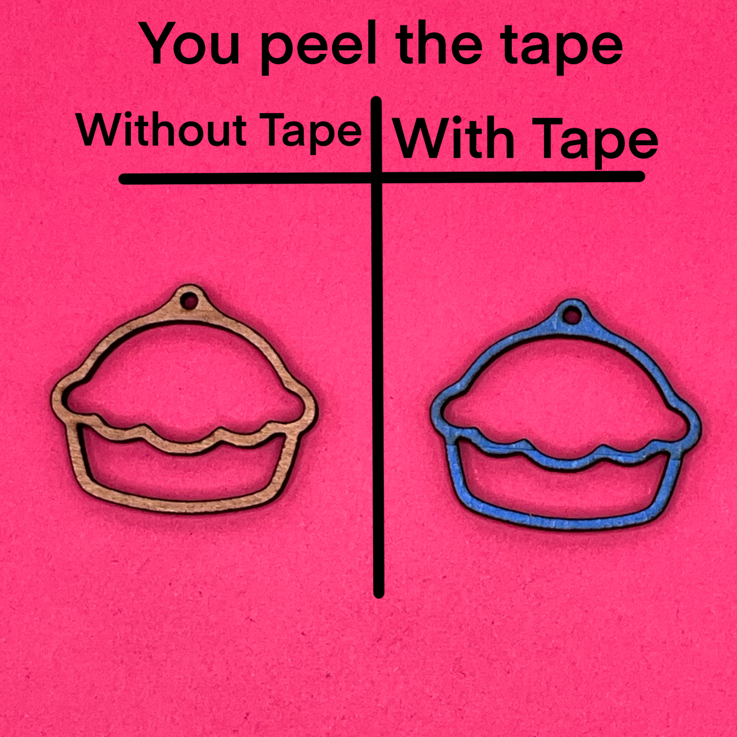 Blank Pie wooden bezels