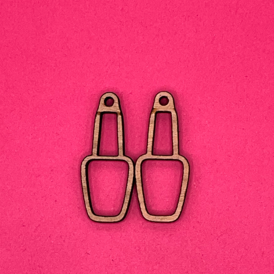 Blank Nail Polish wooden bezels