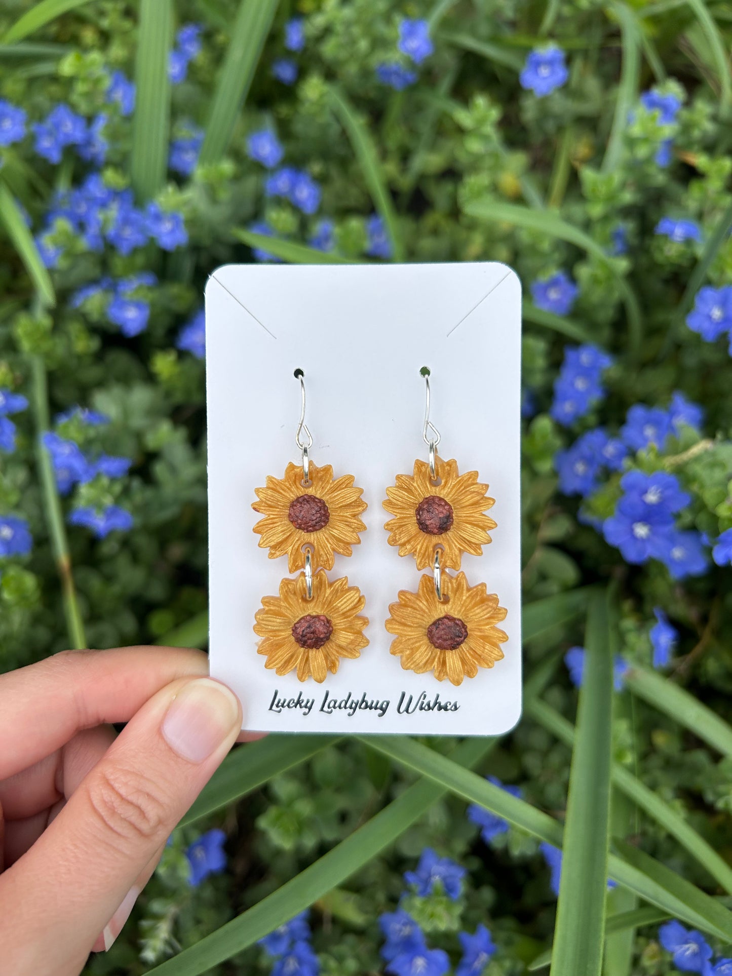 Sunflower earrings