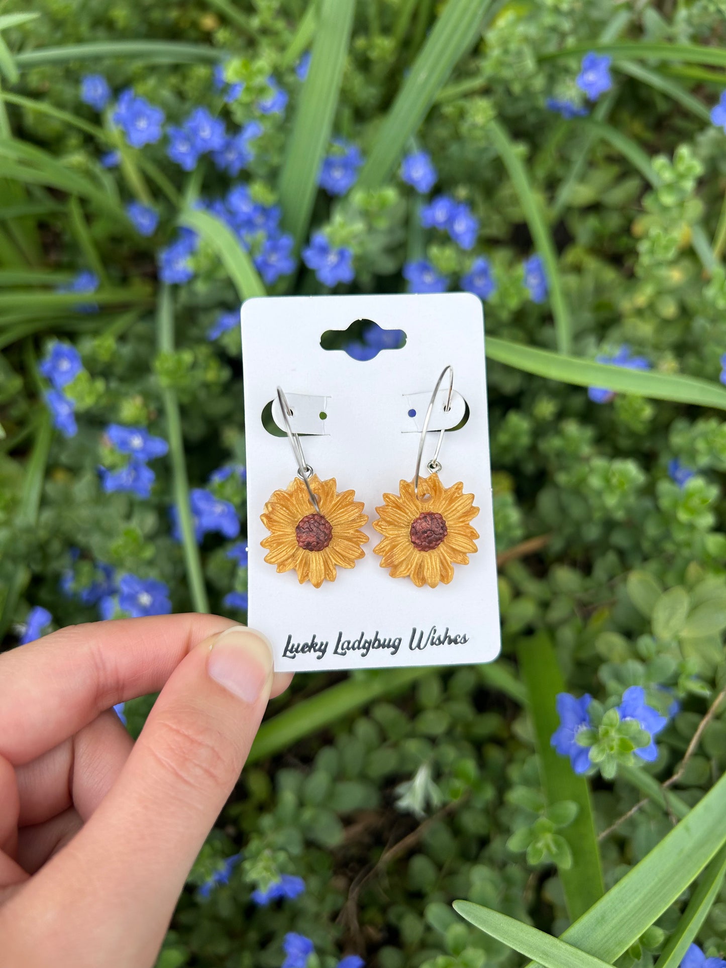 Sunflower earrings