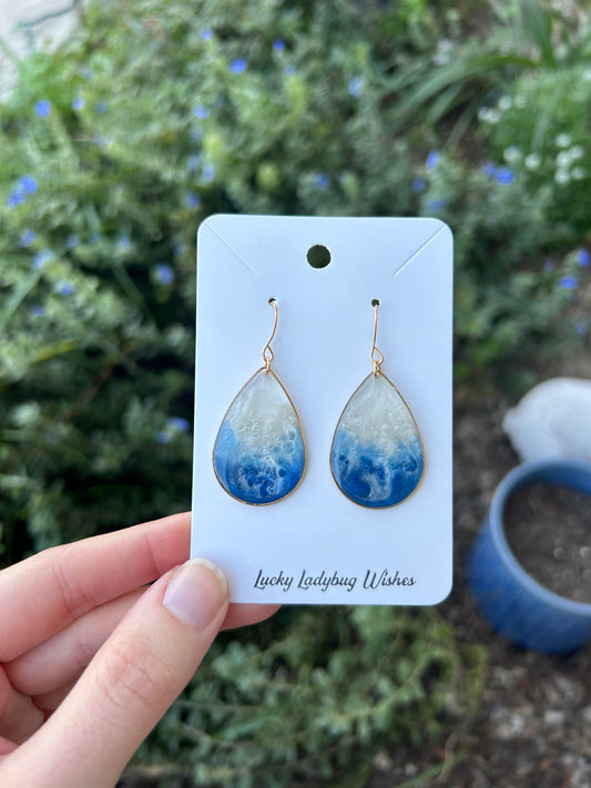 Ocean Teardrop earrings