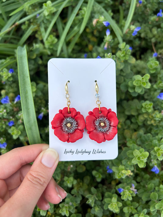 Poppy earrings
