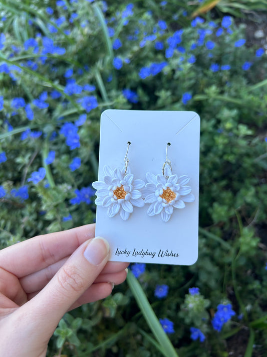 Peony earrings