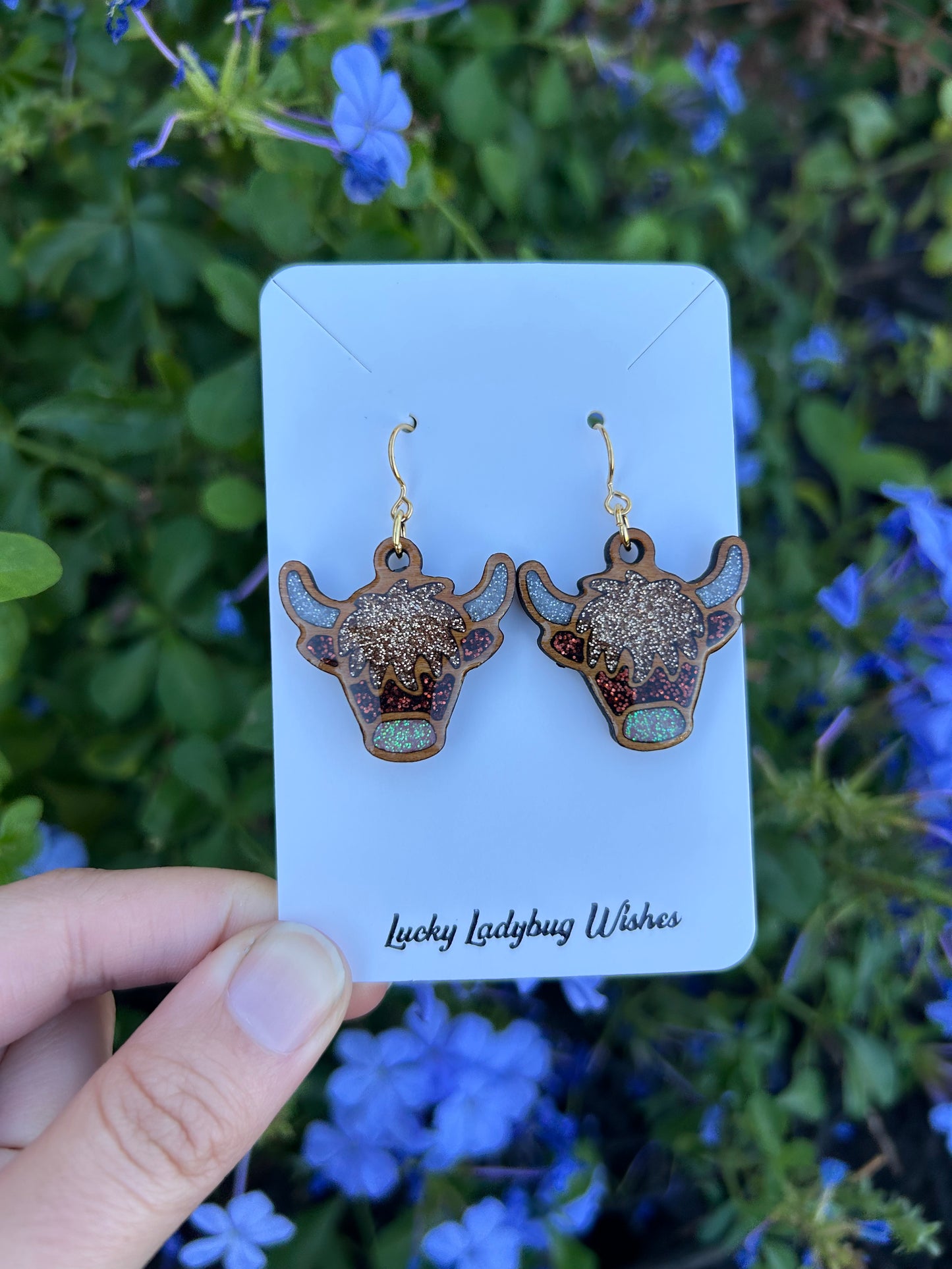 Highland Cow earrings