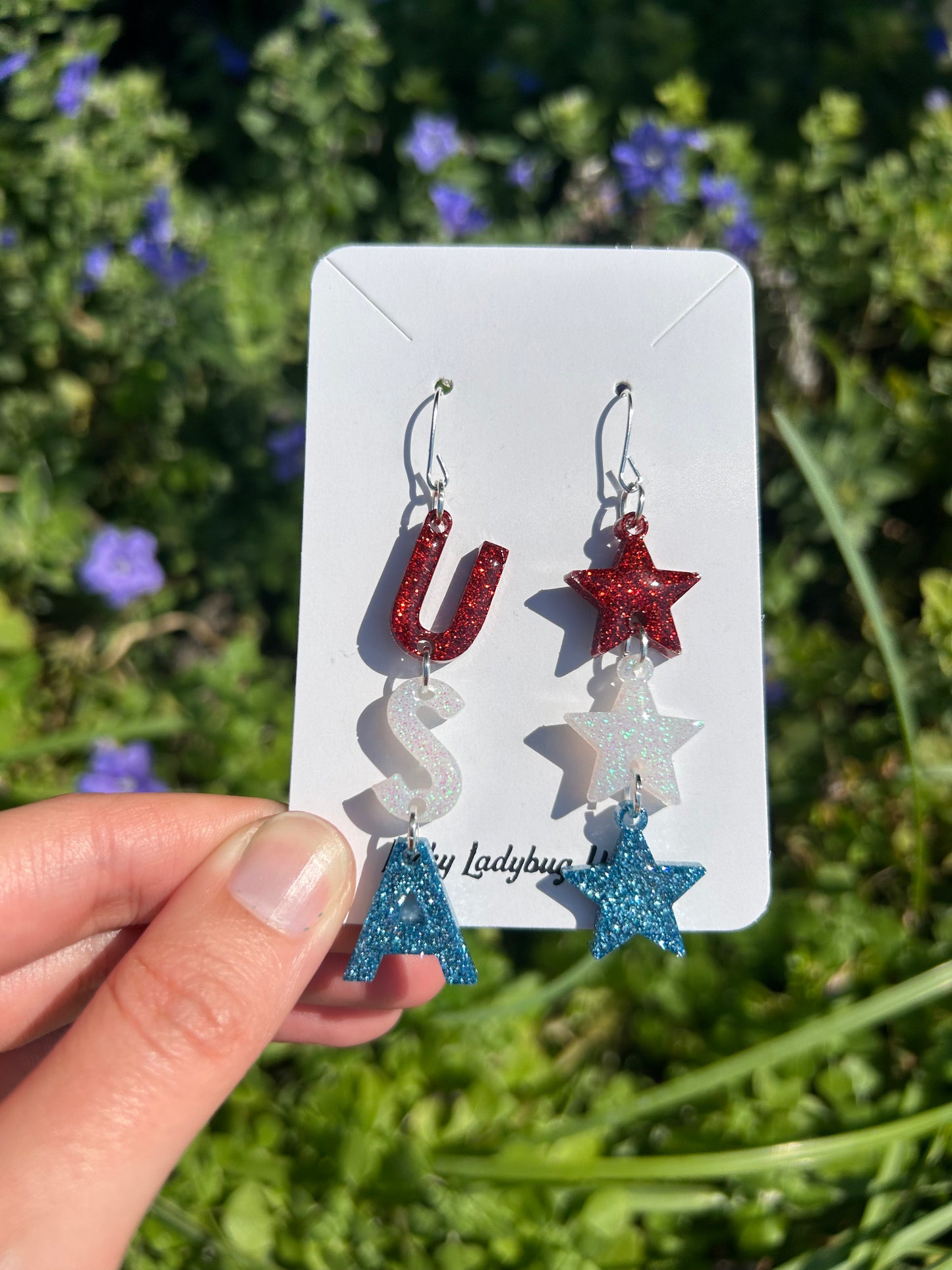 Fourth of July earrings