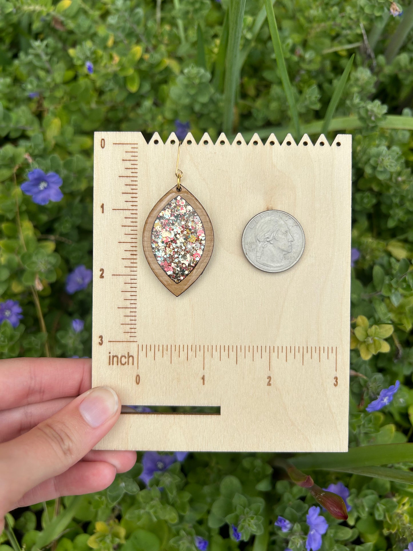 Gwen wooden earrings