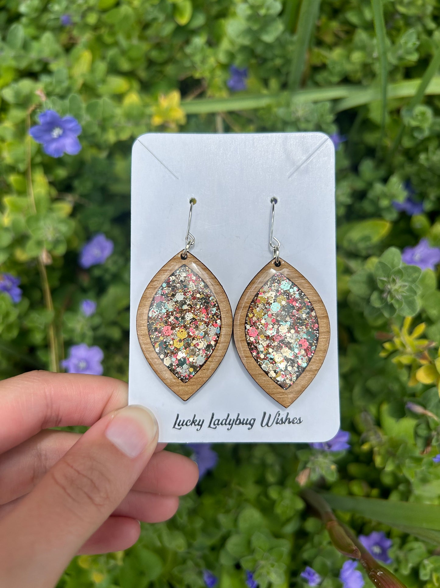 Gwen wooden earrings