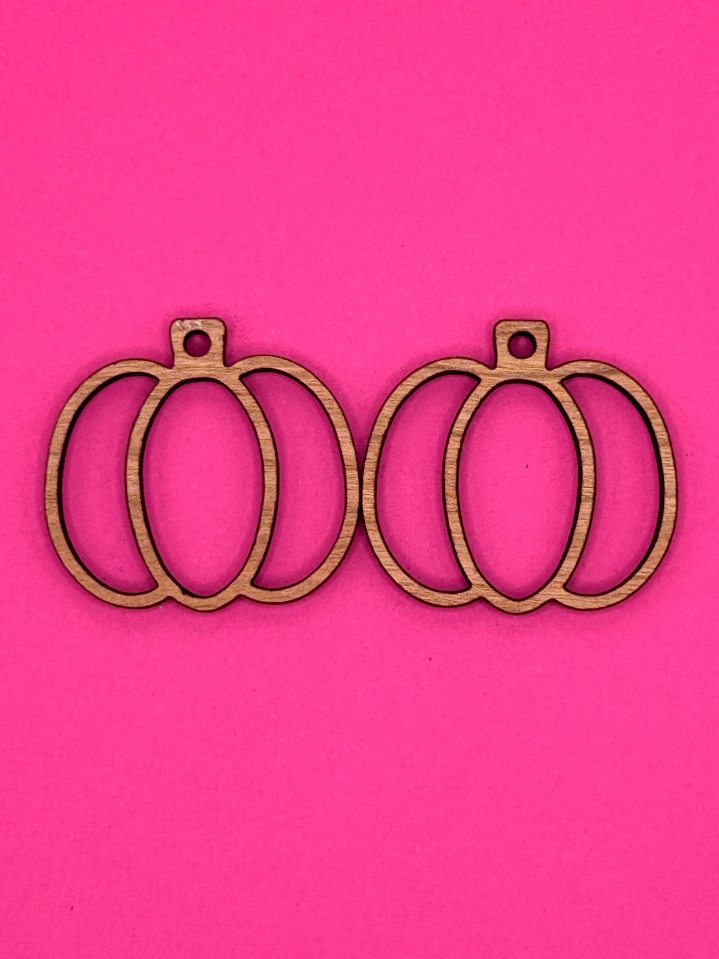 Blank pumpkin wooden bezels