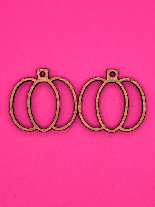 Blank pumpkin wooden bezels