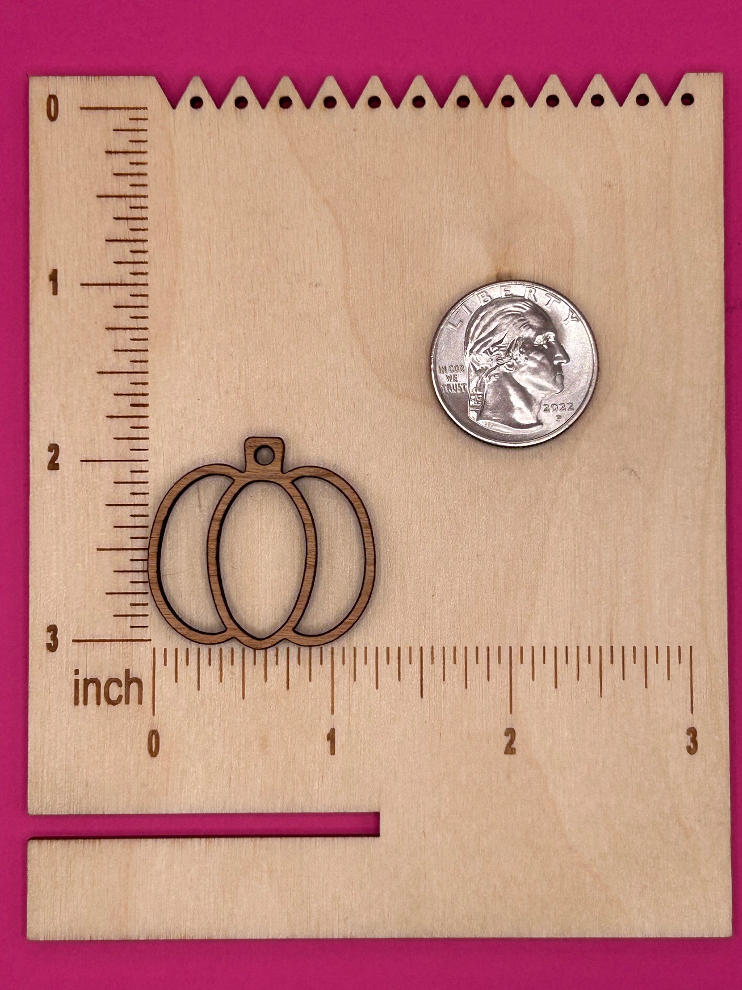 Blank pumpkin wooden bezels