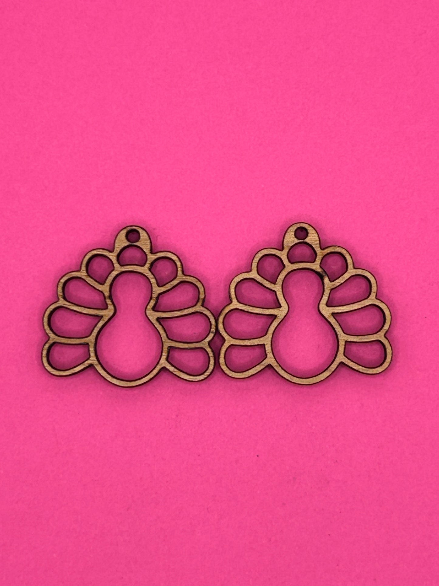 Blank turkey wooden bezel