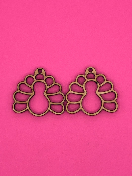 Blank turkey wooden bezel