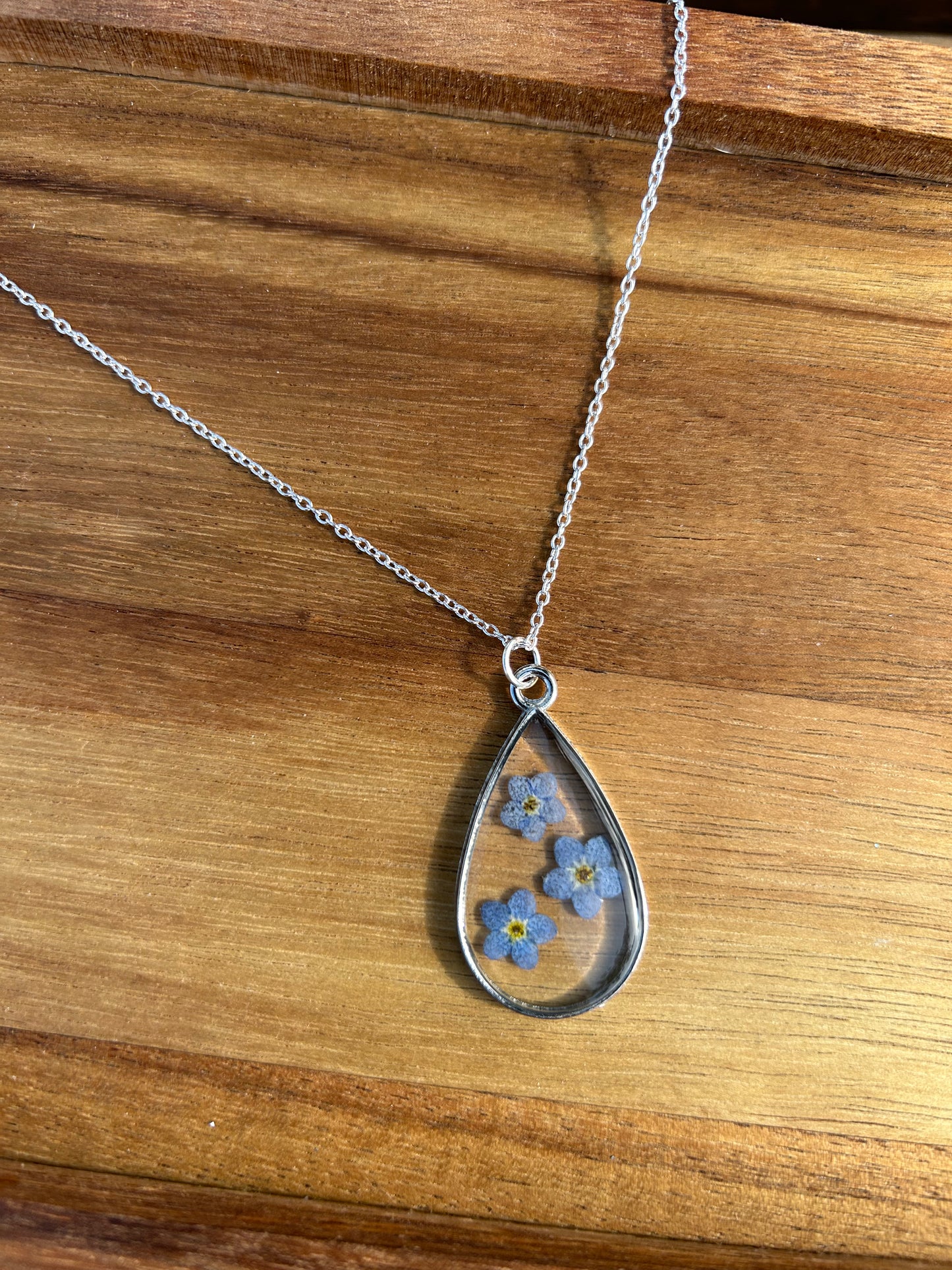 Forget me not necklaces