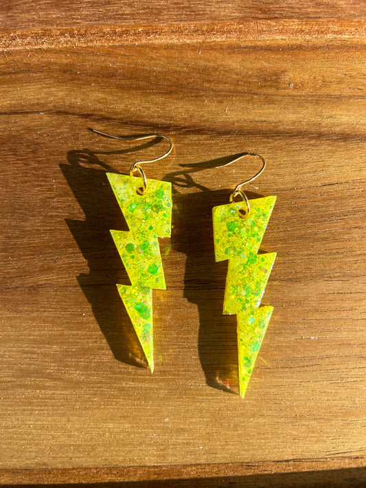 Lightning bolt earrings