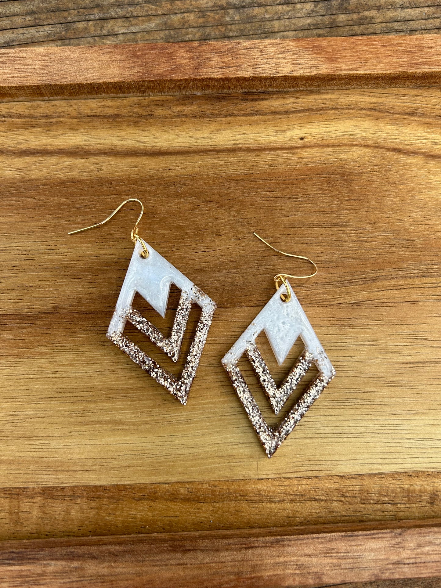 Diamond statement earrings