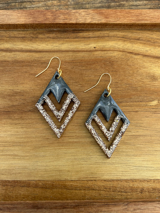 Diamond statement earrings
