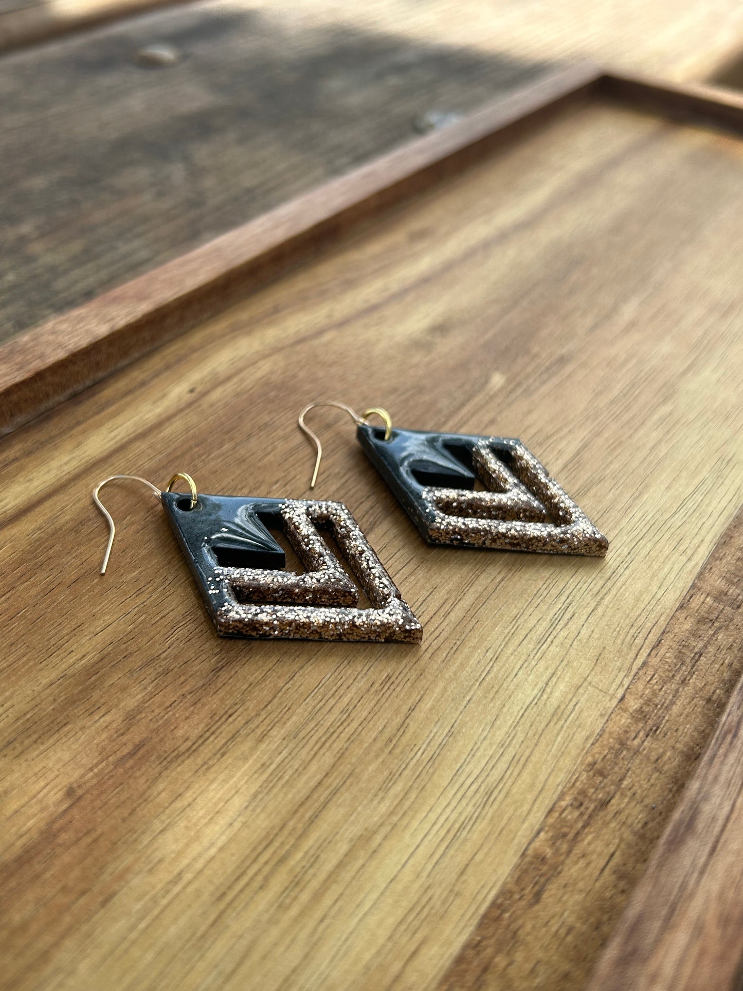 Diamond statement earrings