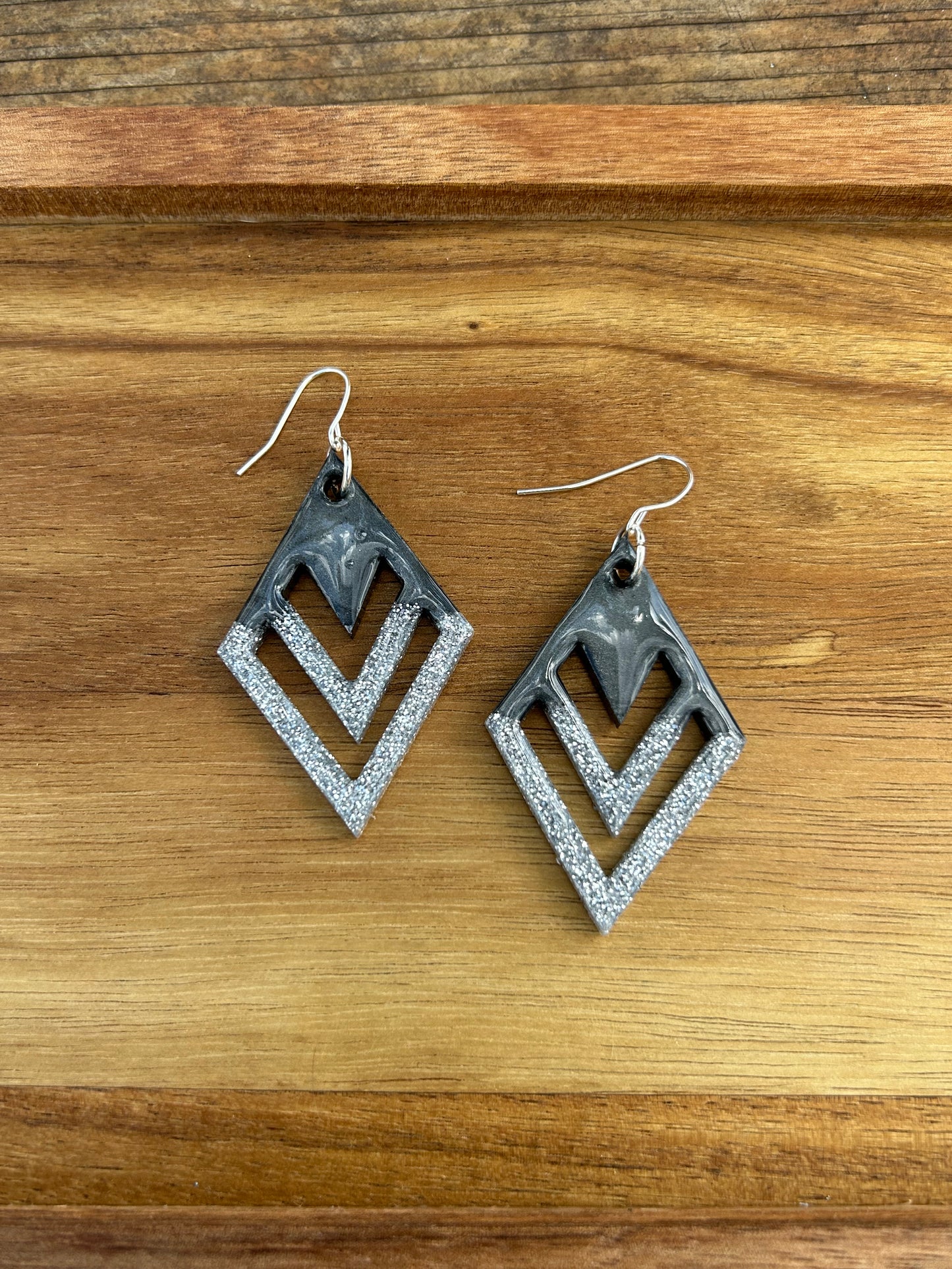 Diamond statement earrings