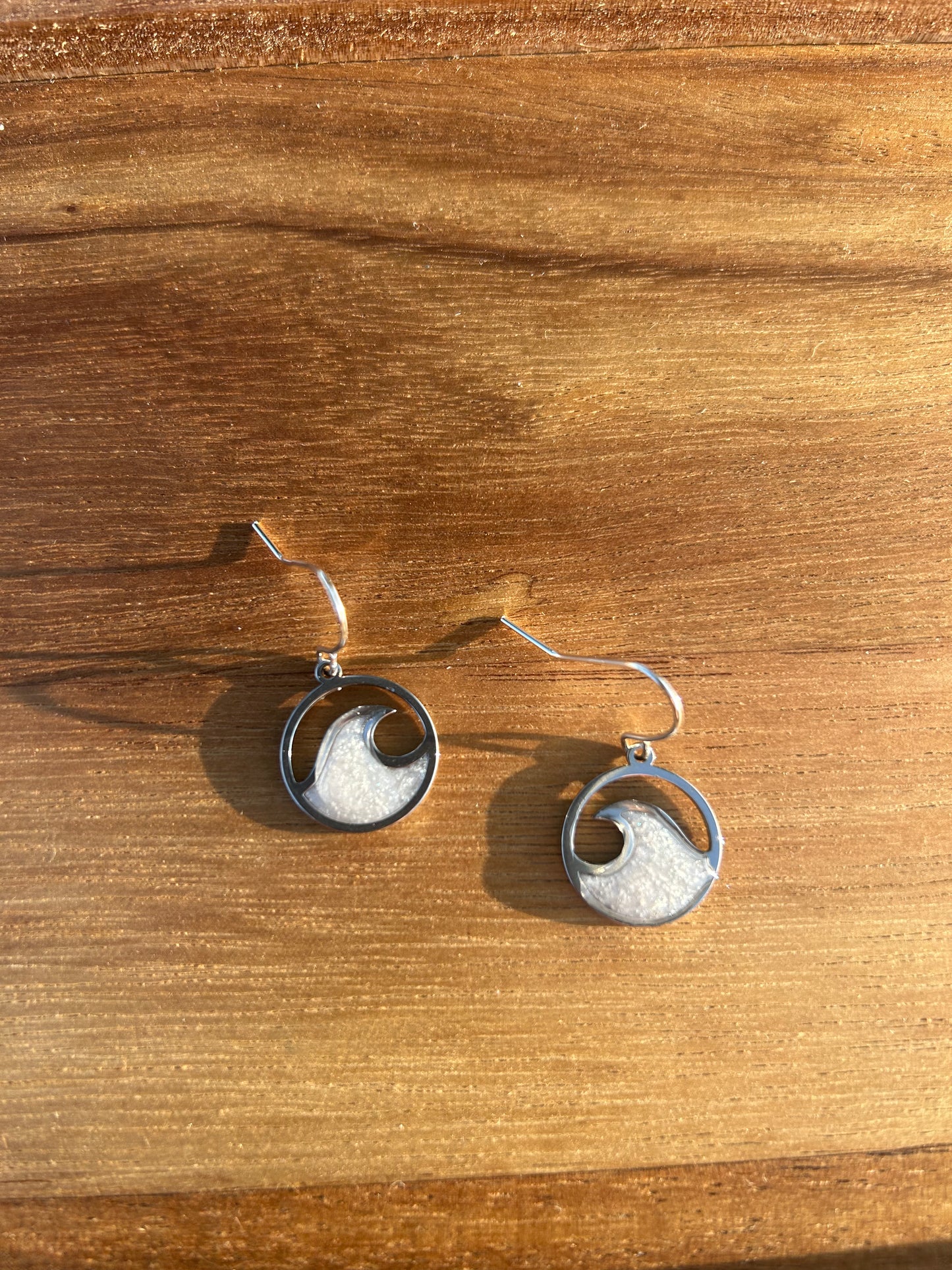 Wave Bezel earrings
