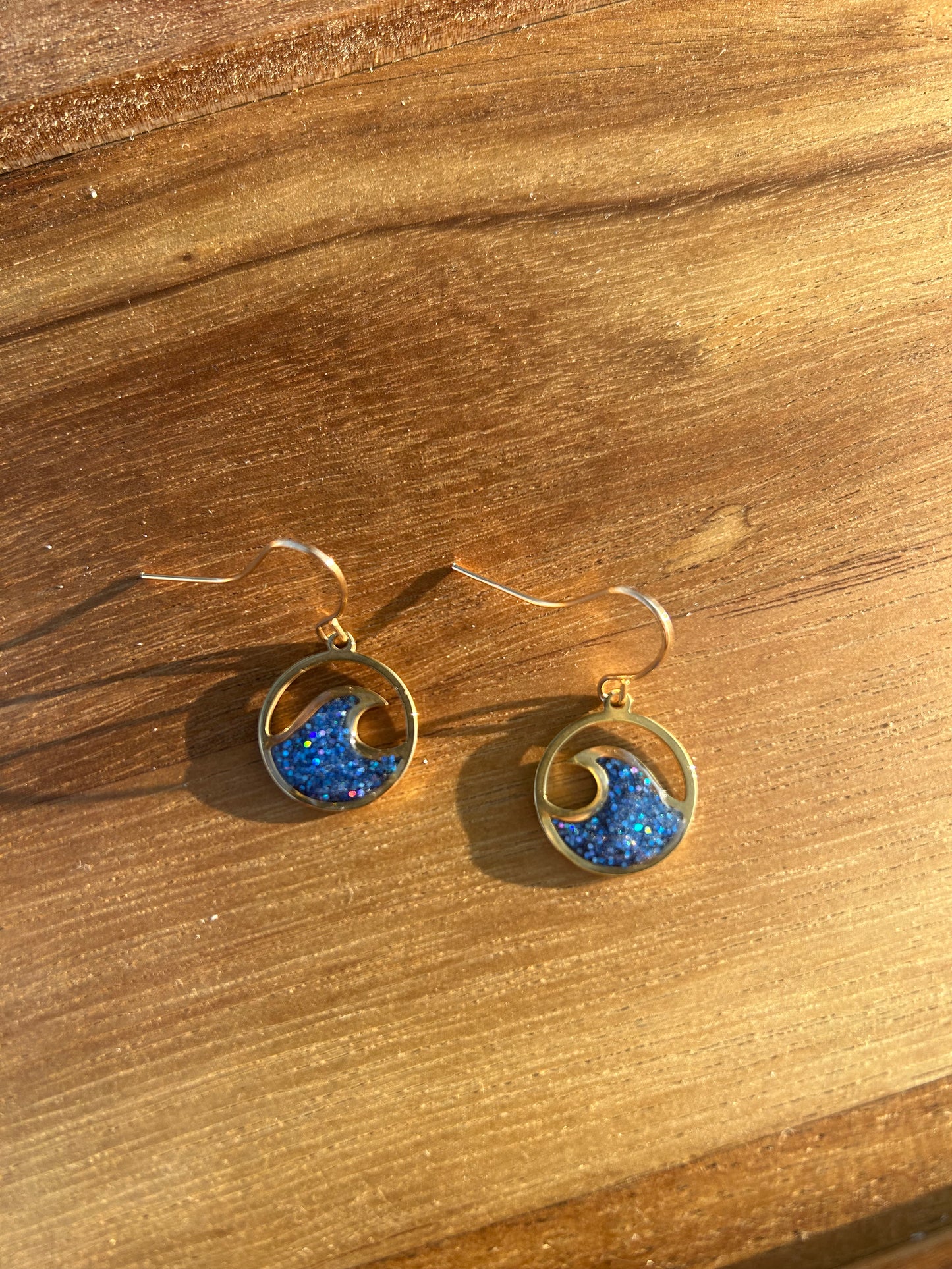 Wave Bezel earrings